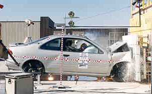 NCAP 1997 Nissan 200SX front crash test photo