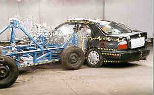 NCAP 1997 Honda Accord side crash test photo