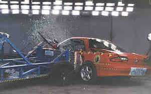 NCAP 1997 Chevrolet Camaro side crash test photo