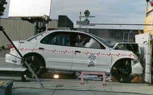 NCAP 1997 Chevrolet Cavalier front crash test photo