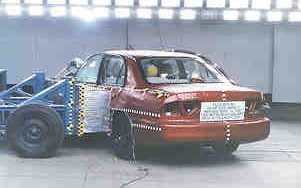 NCAP 1997 Mitsubishi Galant side crash test photo