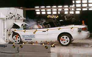 NCAP 1997 Chrysler Sebring front crash test photo