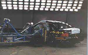 NCAP 1997 Dodge Stratus side crash test photo