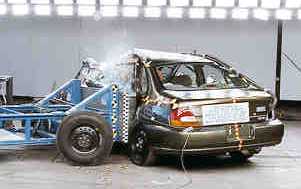 NCAP 1998 Nissan Altima side crash test photo