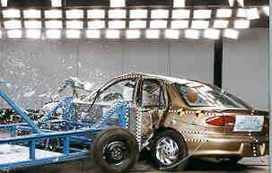 NCAP 1998 Chevrolet Cavalier side crash test photo