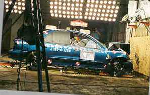 NCAP 1998 Chevrolet Cavalier front crash test photo