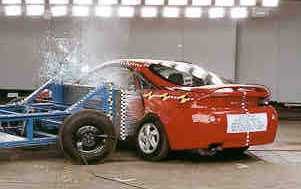 NCAP 1998 Mitsubishi Eclipse side crash test photo