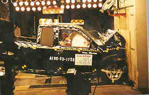 NCAP 1998 Nissan Frontier front crash test photo