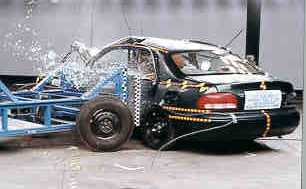 NCAP 1998 Mazda 626 side crash test photo