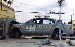 NCAP 1998 Nissan Maxima front crash test photo