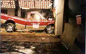 NCAP 1998 Ford Ranger front crash test photo