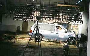 NCAP 1998 Ford Windstar front crash test photo