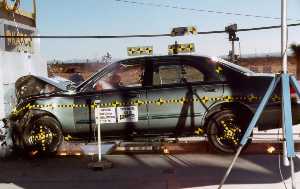 NCAP 1999 Mazda 626 front crash test photo