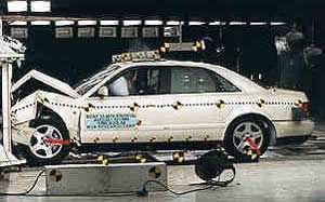 NCAP 1999 Audi A8 front crash test photo