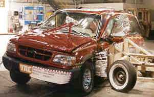 NCAP 1999 Ford Explorer side crash test photo