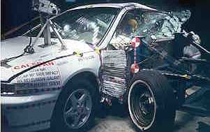 NCAP 1999 Mitsubishi Galant side crash test photo