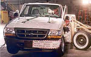 NCAP 1999 Ford Ranger side crash test photo