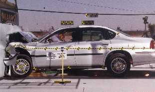 NCAP 2000 Chevrolet Impala front crash test photo