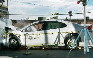NCAP 2000 Dodge Intrepid front crash test photo