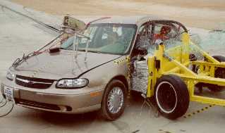 NCAP 2000 Chevrolet Malibu side crash test photo