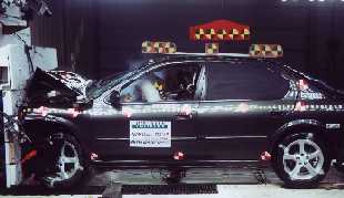 NCAP 2000 Nissan Maxima front crash test photo