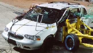 NCAP 2000 Mercury Villager side crash test photo