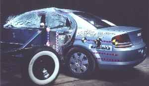 NCAP 2001 Dodge Stratus side crash test photo