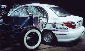 NCAP 2001 Kia Rio side crash test photo