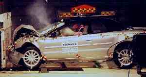 NCAP 2001 Chrysler Sebring front crash test photo