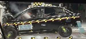 NCAP 2001 Toyota Echo front crash test photo