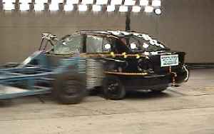 NCAP 2001 Toyota Echo side crash test photo