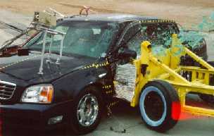 NCAP 2001 Cadillac DeVille side crash test photo