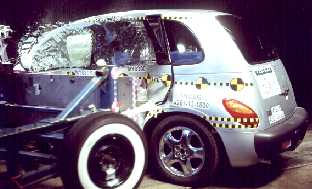 NCAP 2001 Chrysler PT Cruiser side crash test photo