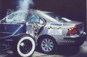 NCAP 2001 Volvo S60 side crash test photo