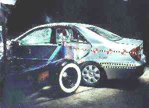 NCAP 2002 Toyota Camry side crash test photo