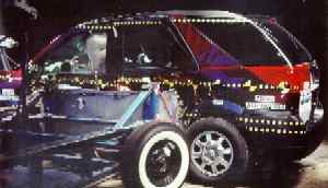 NCAP 2002 Buick Rendezvous side crash test photo