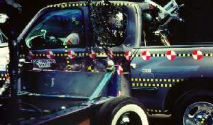 NCAP 2002 Toyota Tundra side crash test photo