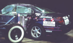 NCAP 2002 Oldsmobile Aurora side crash test photo