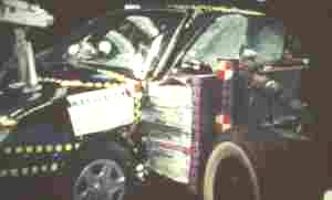 NCAP 2003 Hyundai Accent side crash test photo