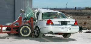 NCAP 2003 Ford Crown Victoria side crash test photo