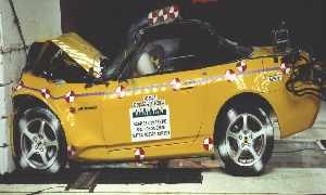 NCAP 2003 Honda S2000 front crash test photo