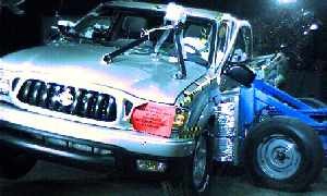 NCAP 2003 Toyota Tacoma side crash test photo