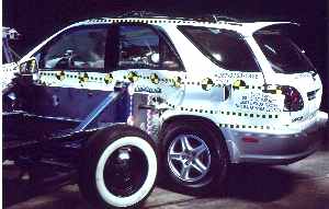 NCAP 2003 Lexus RX300 side crash test photo
