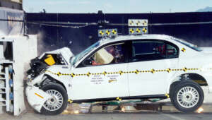 NCAP 2003 Chevrolet Malibu front crash test photo