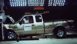 NCAP 2003 Ford Ranger front crash test photo