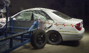 NCAP 2004 Toyota Camry side crash test photo