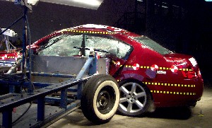 NCAP 2004 Nissan Maxima side crash test photo