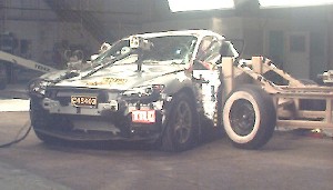 NCAP 2004 Mazda RX-8 side crash test photo