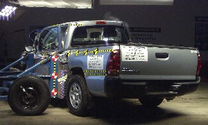 NCAP 2005 Toyota Tacoma side crash test photo