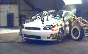 NCAP 2005 Scion tC side crash test photo